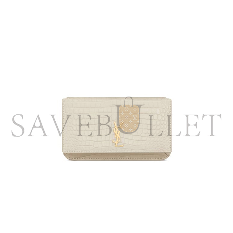 YSL CASSANDRE PHONE HOLDER IN SHINY CROCODILE-EMBOSSED LEATHER 635095DND1J9207 (18*11*2.5cm) YSL CASSANDRE PHONE HOLDER IN SHINY CROCODILE-EMBOSSED LEATHER 635095DND1J9207 (18*11*2.5cm)